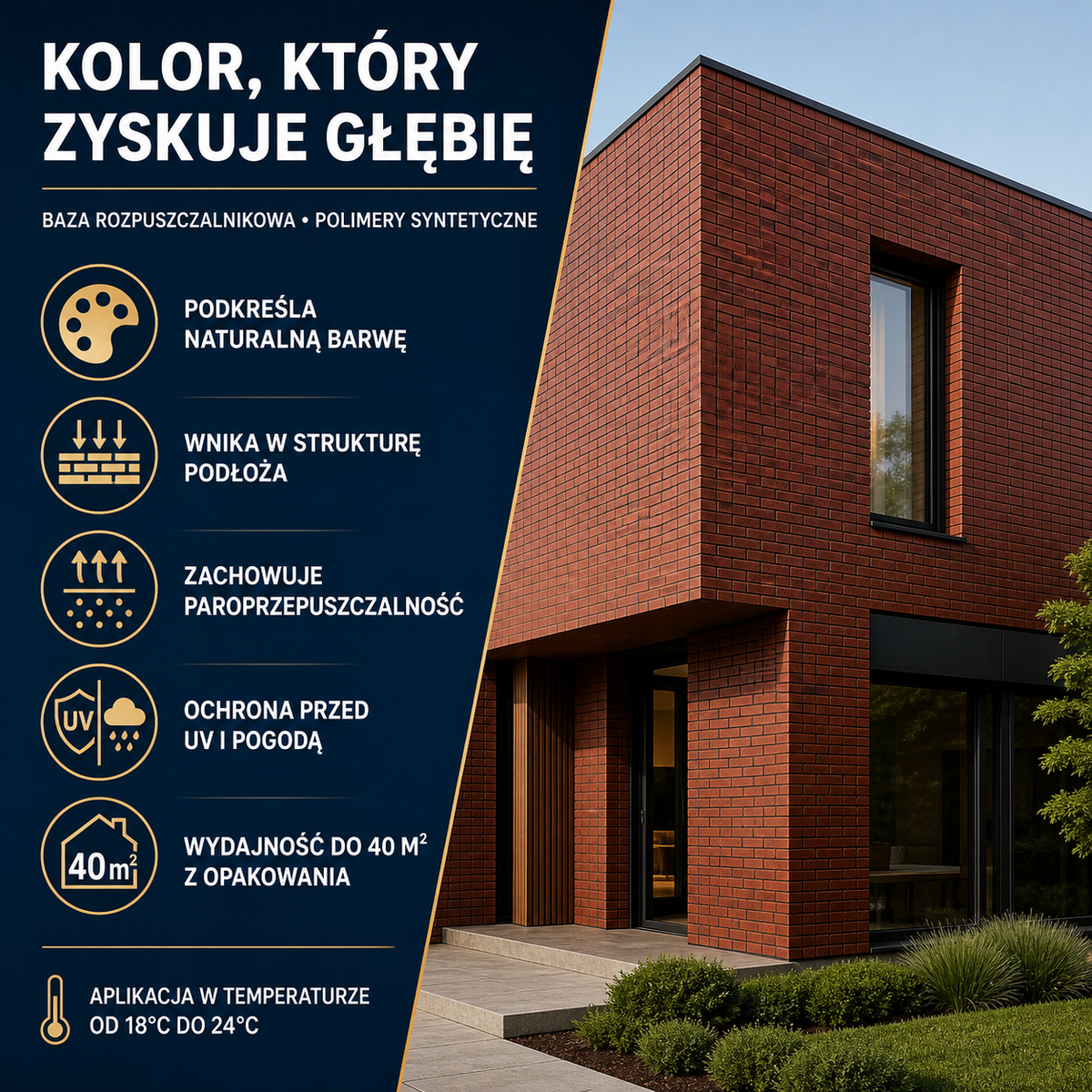 IZOMARK powłoka ochronna efekt mokrej cegły