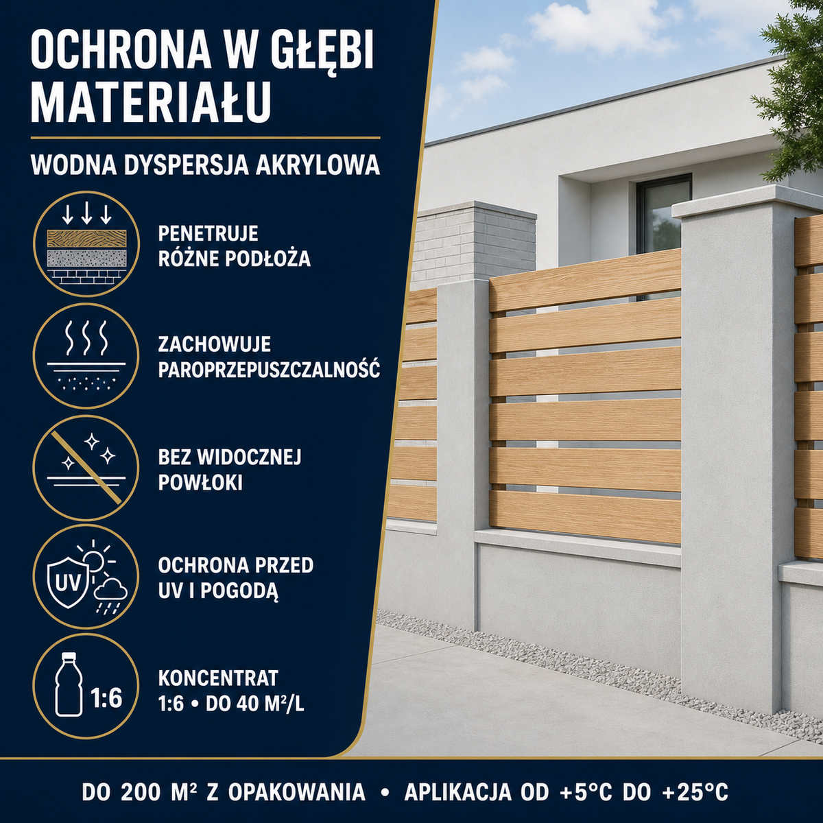 IZOMARK powłoka ochronna ogrodzenie