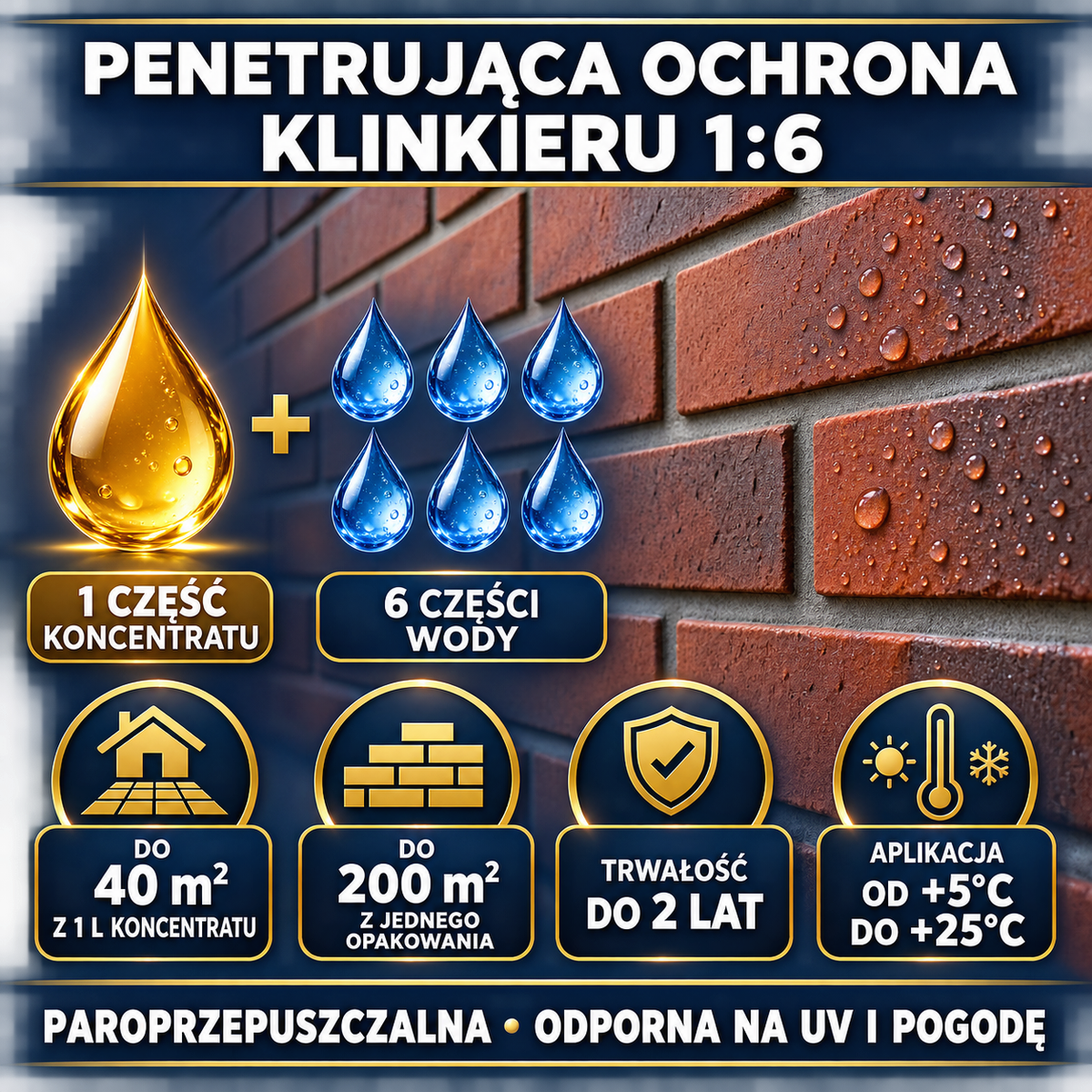 IZOMARK powłoka ochronna ogrodzenie klinkierowe