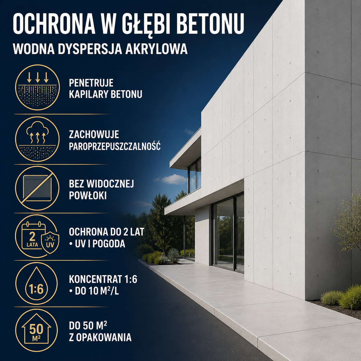 IZOMARK powłoka ochronna panele betonowe