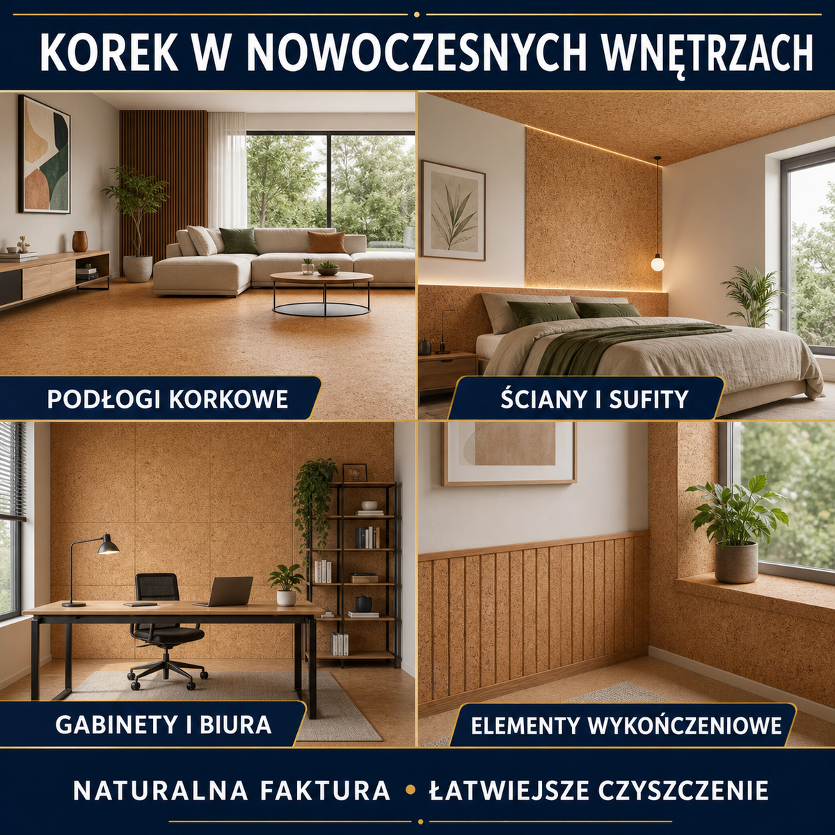 IZOMARK powłoka ochronna panele korkowe