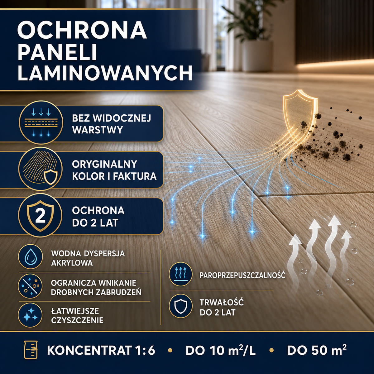 IZOMARK powłoka ochronna panele laminowane