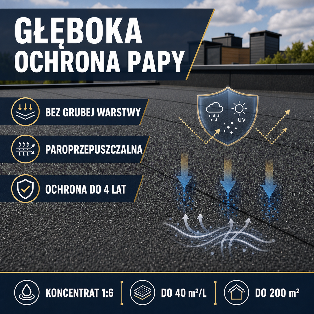 IZOMARK powłoka ochronna papa bitumiczna
