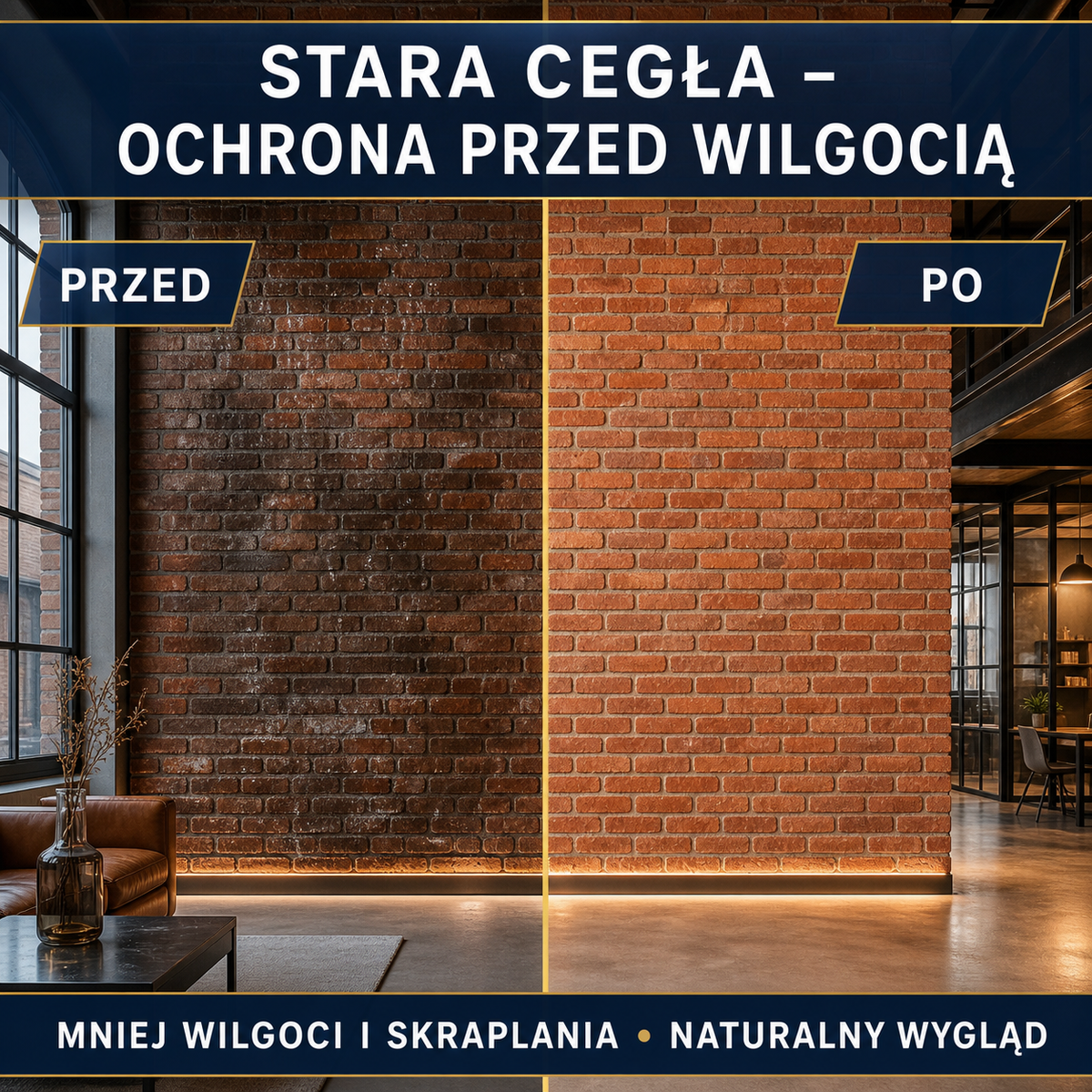 IZOMARK powłoka ochronna przeciwwilgociowa stara cegła