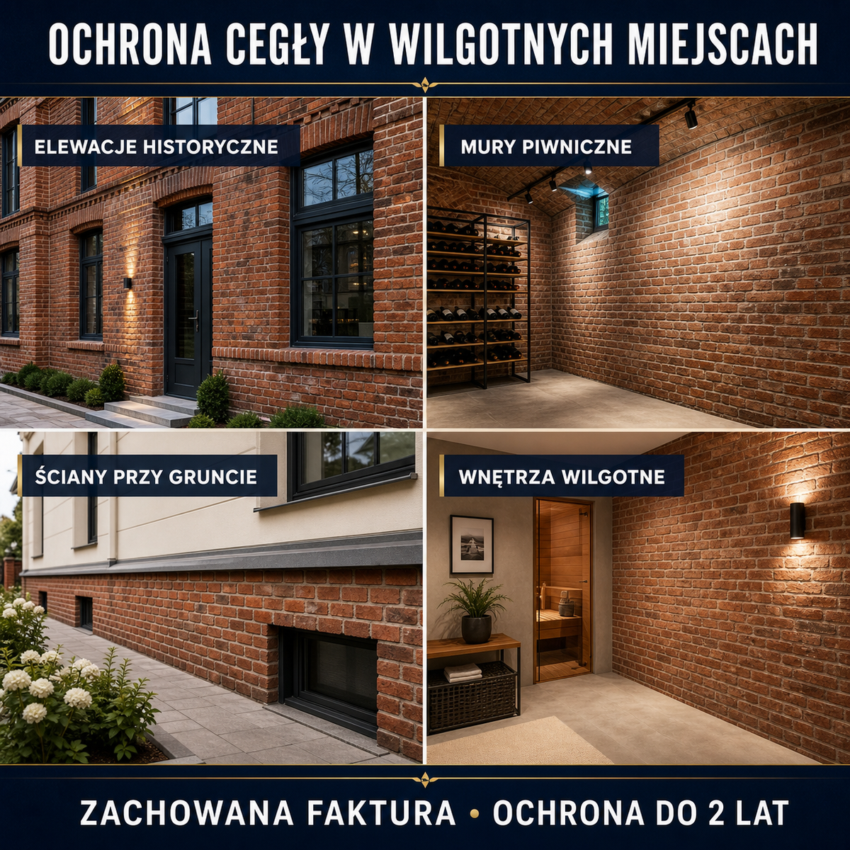 IZOMARK powłoka ochronna przeciwwilgociowa stara cegła
